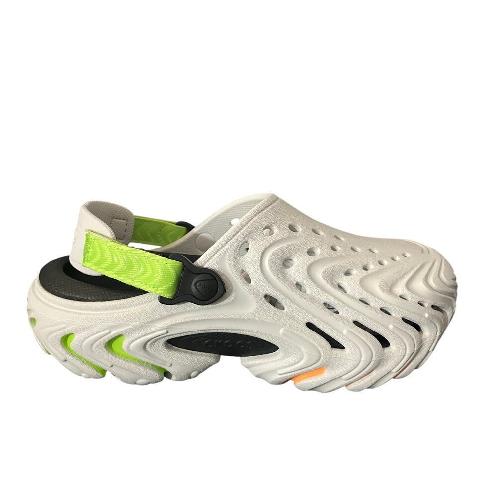 Echo II Crocs Size 11 Mens Moon Burst Brand New White Green Orange Echo 2